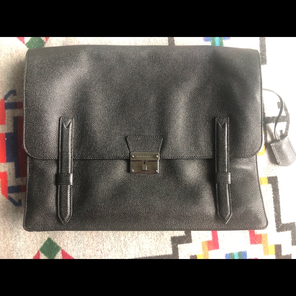 Burberry Leather Messenger Bag